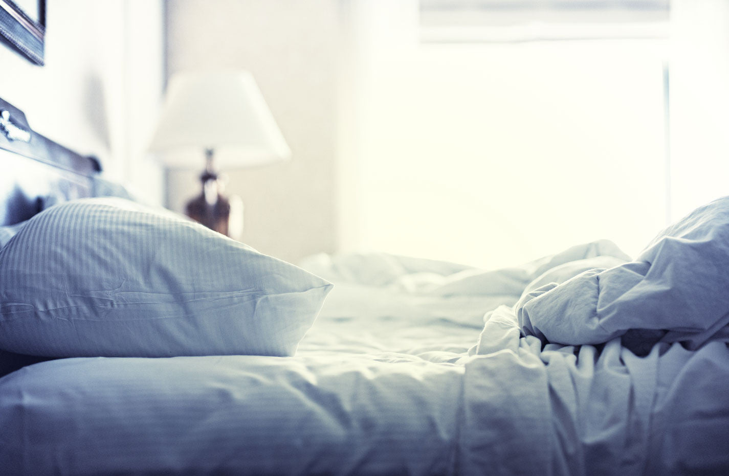 Unmade bed