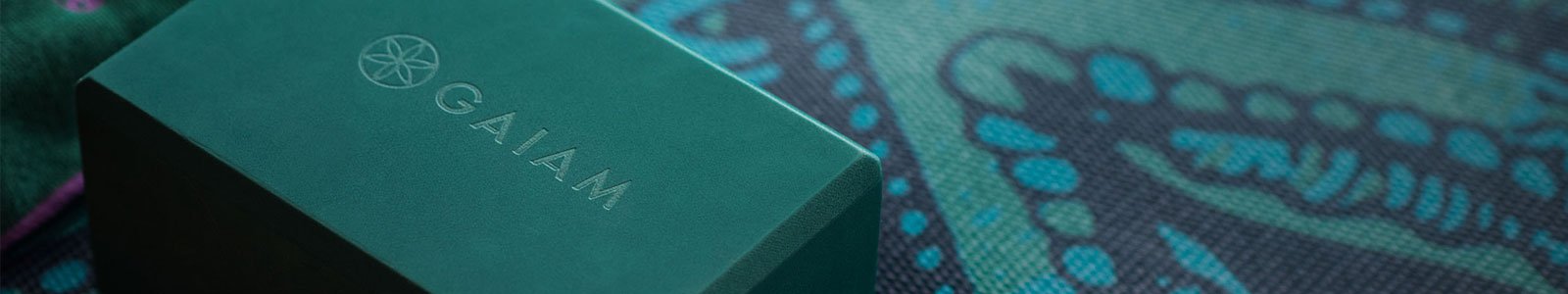yoga mat and block