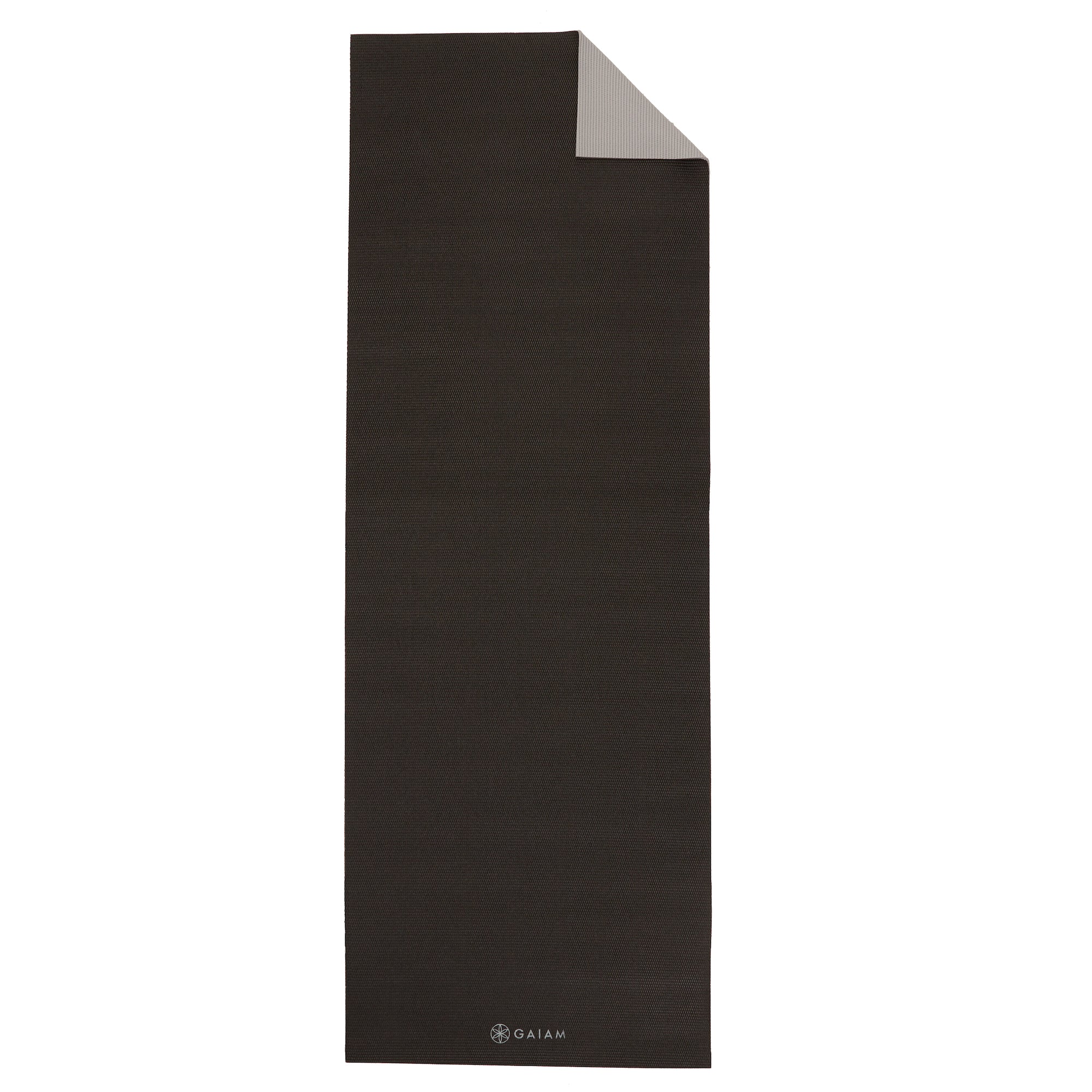Premium 2-Color Yoga Mats (6mm) Granite Storm flat