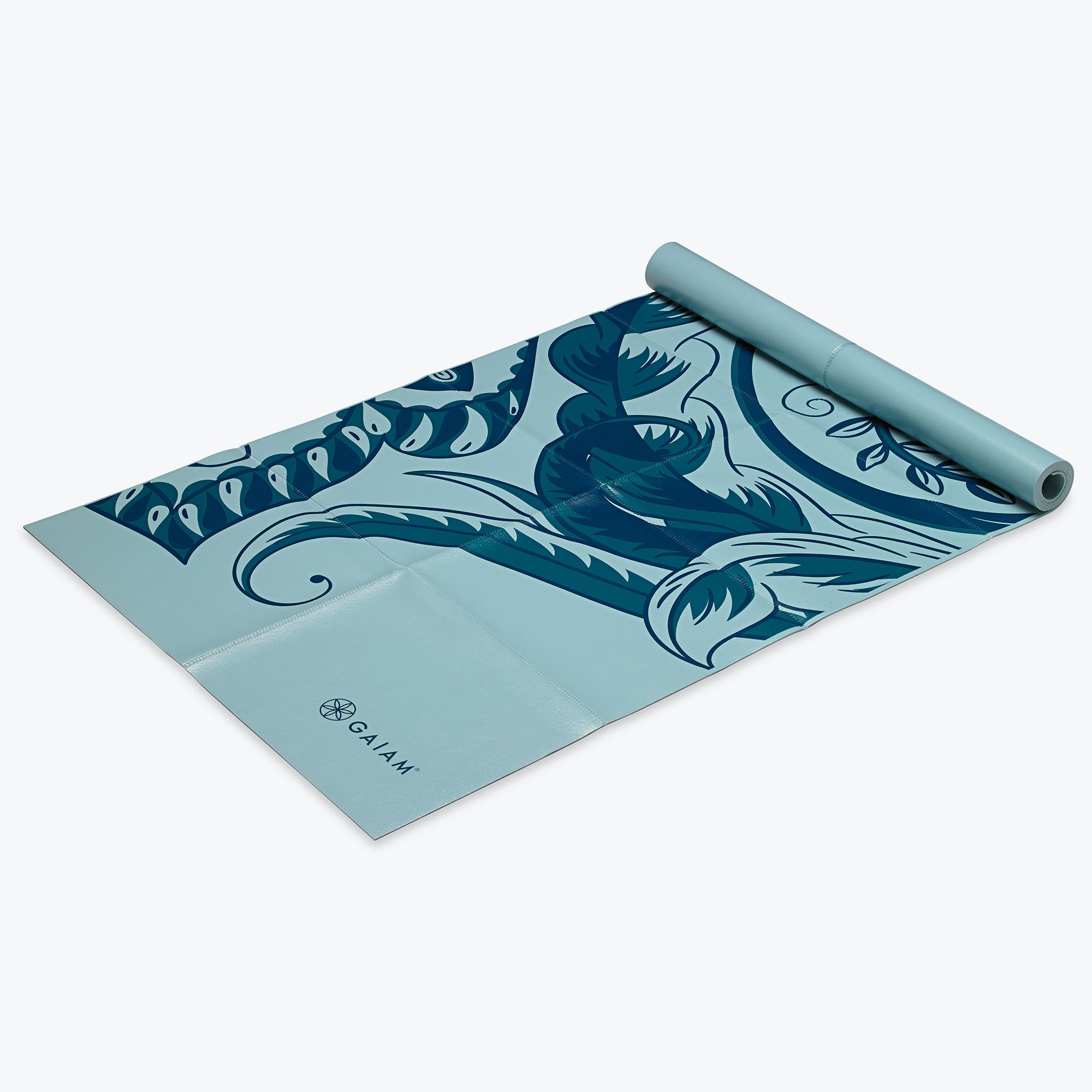 2mm Icy Paisley Foldable Yoga Mat