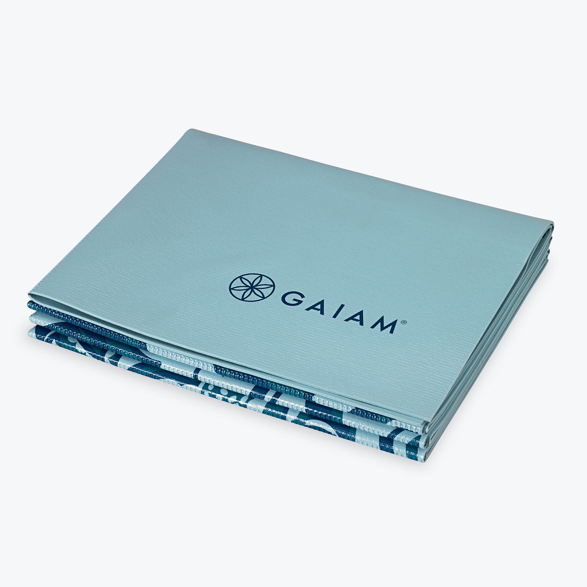 Gaiam Foldable Yoga Mat (2mm) in the Icy Paisley print