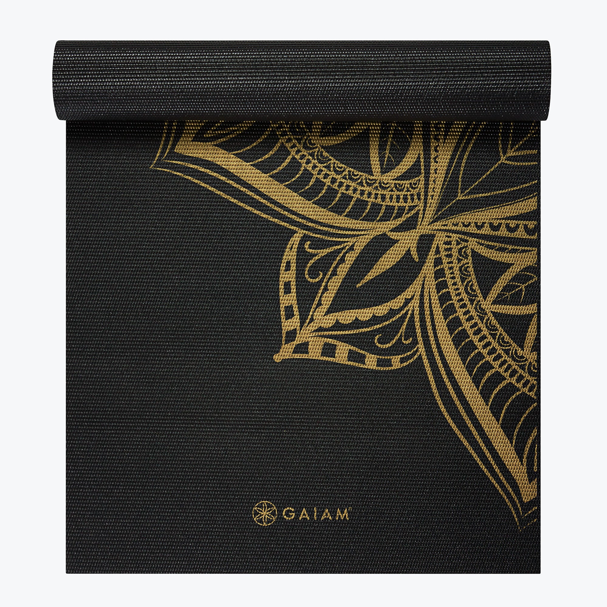 Premium Metallic Bronze Medallion Yoga Mat (6mm)