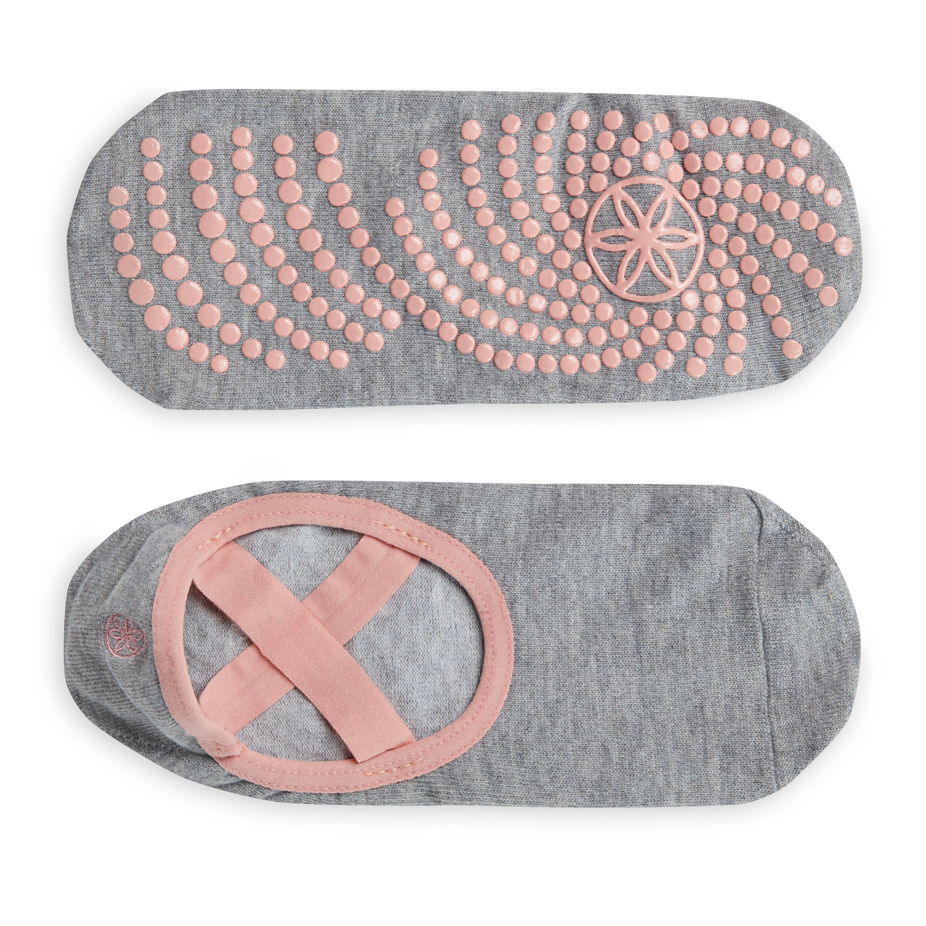 Grippy Yoga-Barre Socks - 2 Pack Very Coral