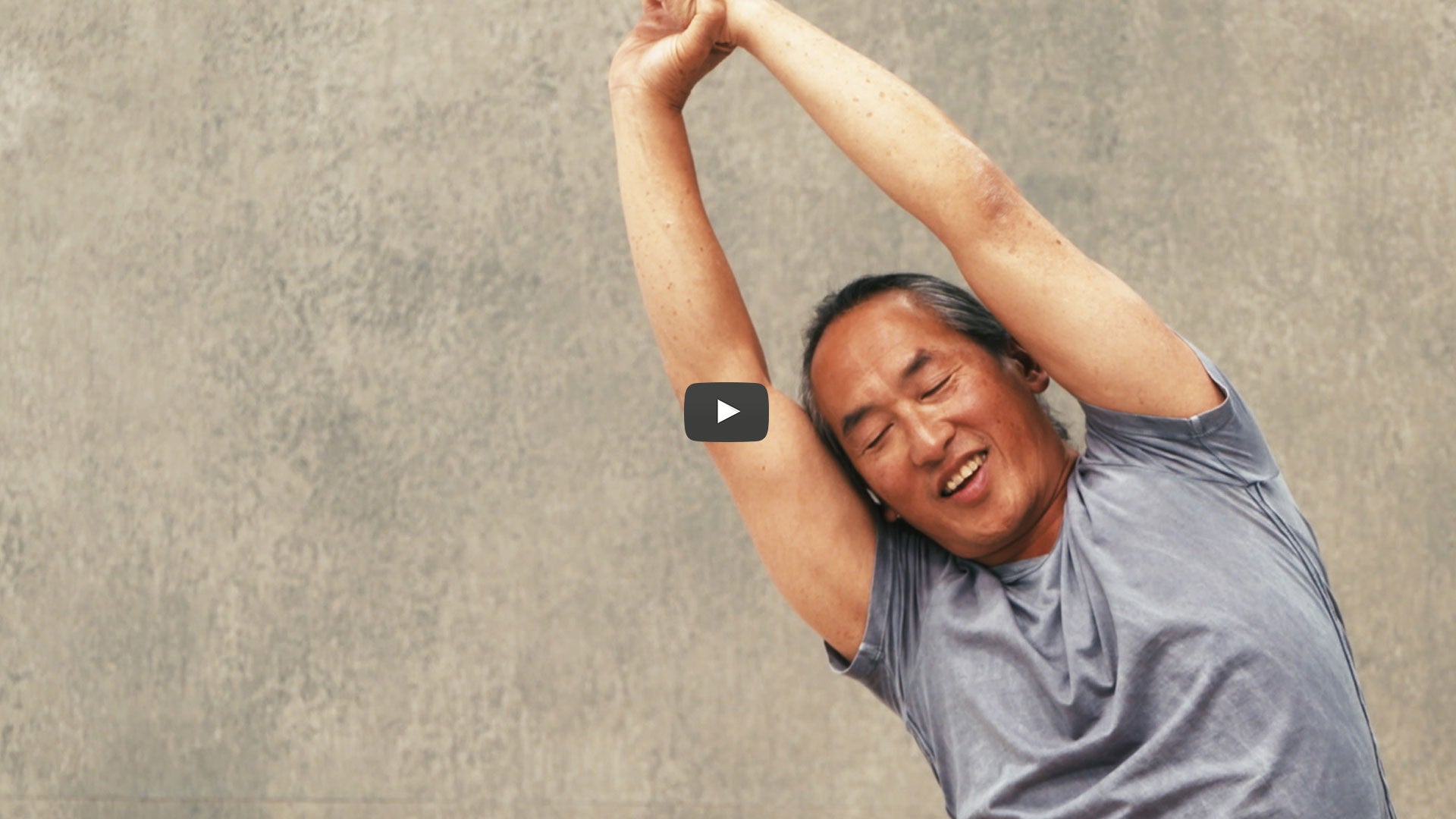 Rodney Yee does side stretch
