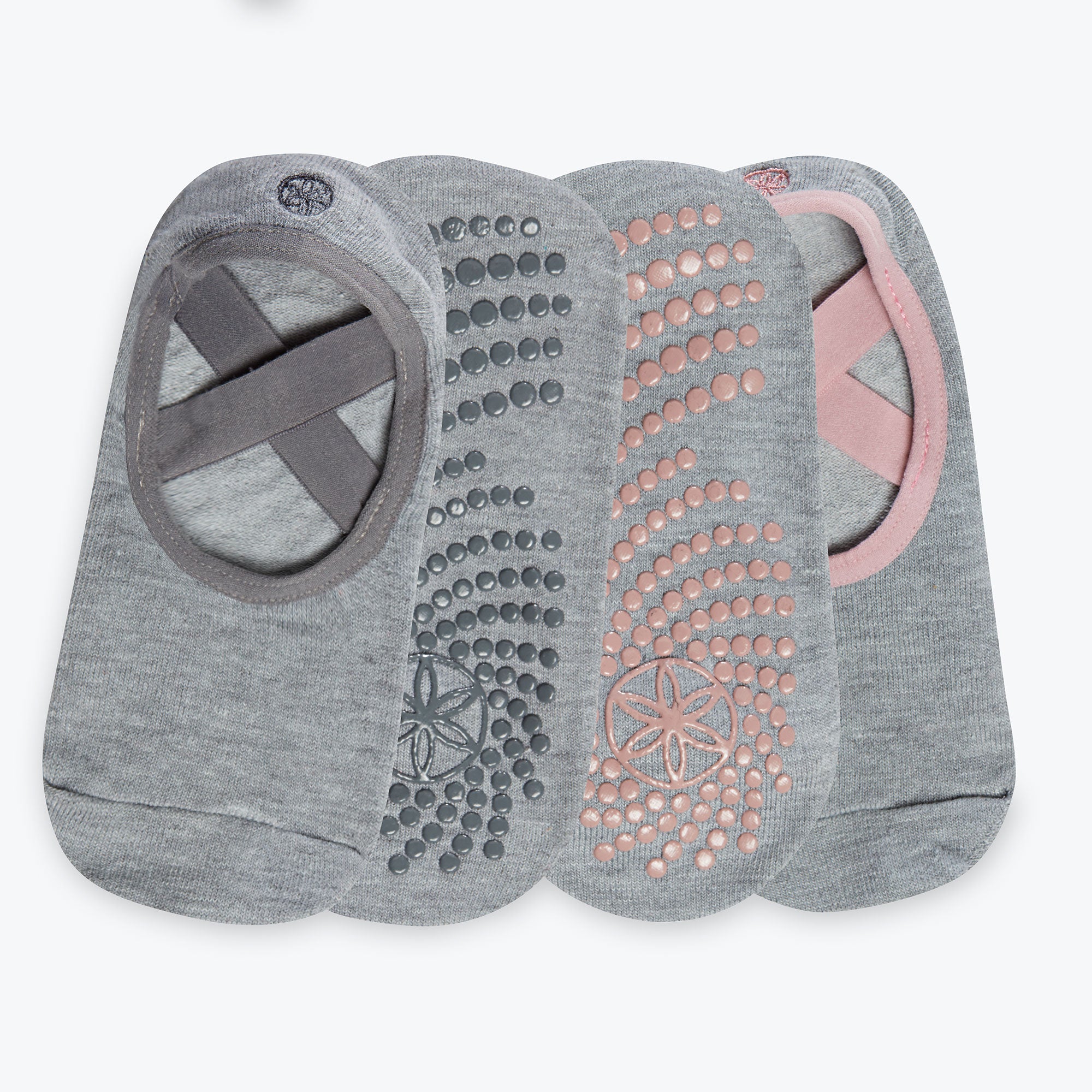 Folkstone Grippy Yoga-Barre Socks - 2 Pack